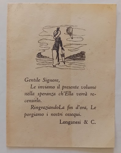 Biglietto editoriale longanesi - biglietto,