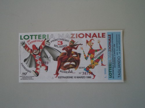 Biglietto della lotteria - della,