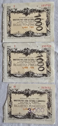 Set biglietti vintage - biglietti,
