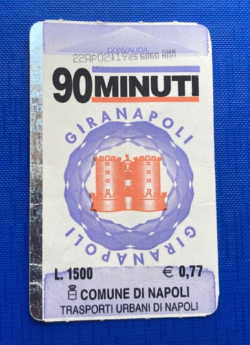 Biglietto ticket gira - ticket, napoli