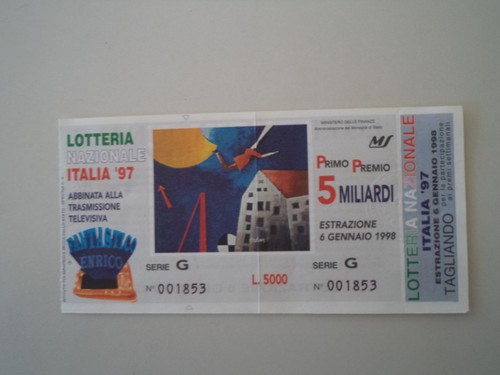Biglietto della lotteria - della,