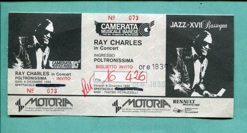 Biglietto ray charles - biglietto,