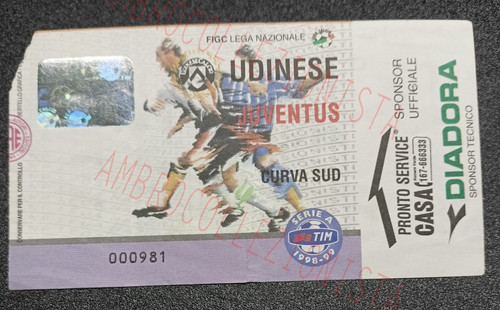 Biglietto partita udinese - biglietto,