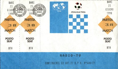Biglietto stadio originale - biglietto,