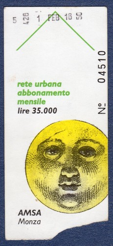 Biglietto ticket mensile - -,