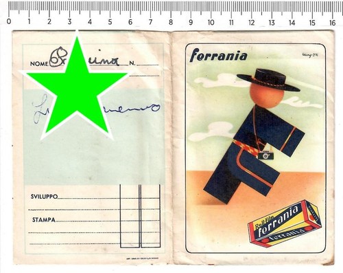 Ferrania 50s italy bustina per - italy,