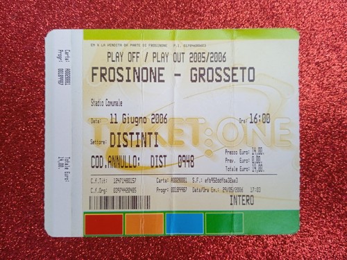 Biglietto ingresso stadio - ingresso,