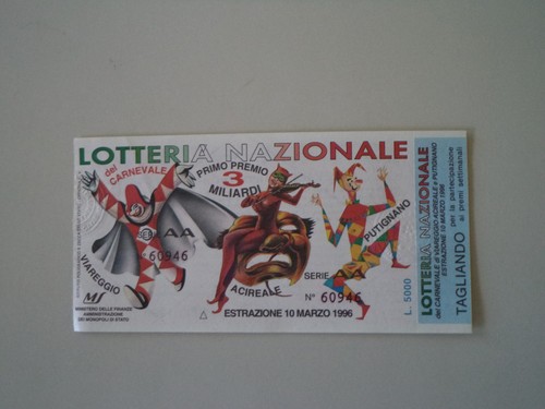 Biglietto della lotteria - biglietto,