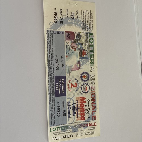 Biglietto lotteria nazionale - biglietto,