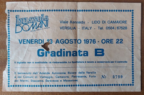 Biglietto bussola domani - bussola,