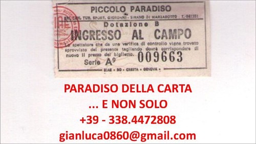 Biglietto ticket piccolo - biglietto, (piccolo