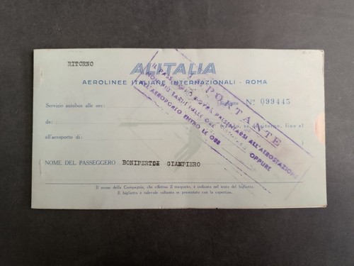 Biglietto alitalia autobus - alitalia,