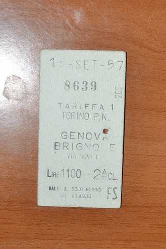 Biglietto treno ferrovie - biglietto,