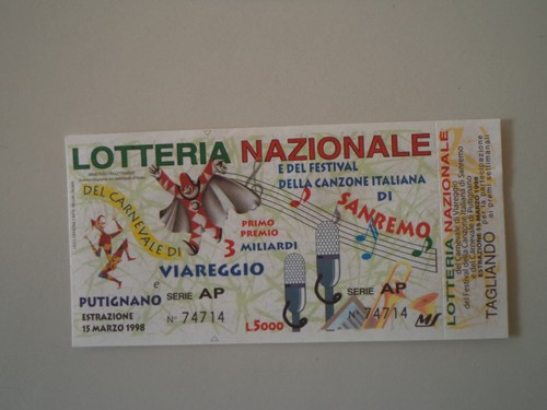 Biglietto della lotteria - biglietto,