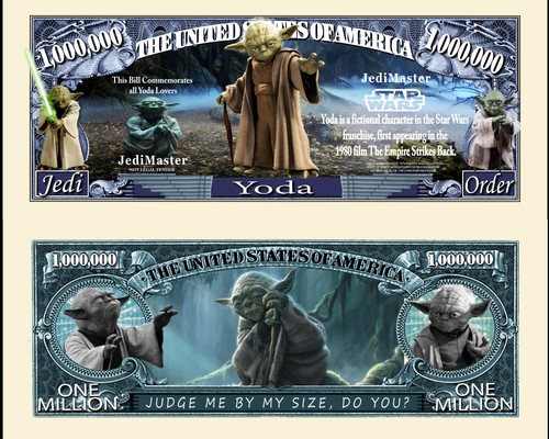 Yoda star wars - star, biglietto