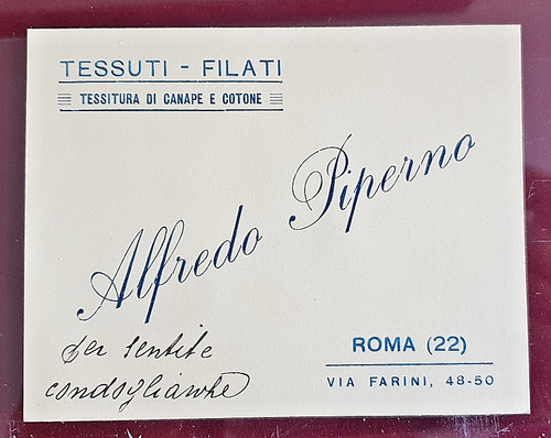 Biglietto tessuti filati - biglietto,