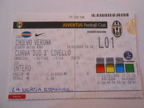 Biglietto stadio - stadio,