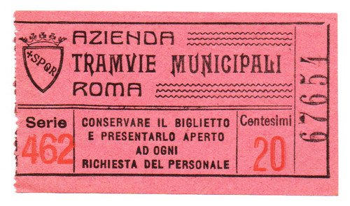 Roma azienda tramvie - ww,