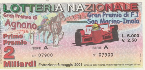 Biglietto lotteria nazionale - -,