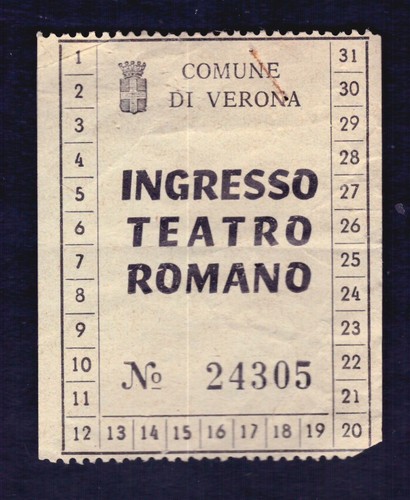 Biglietto comune verona - biglietto,