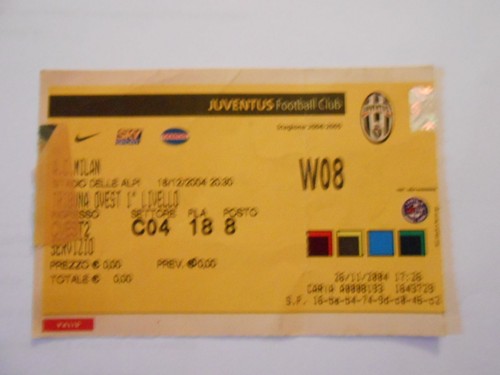 Biglietto stadio - biglietto,
