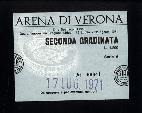 Biglietto arena verona - di, 49