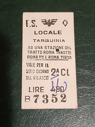 Biglietto ferrovie classe - biglietto,
