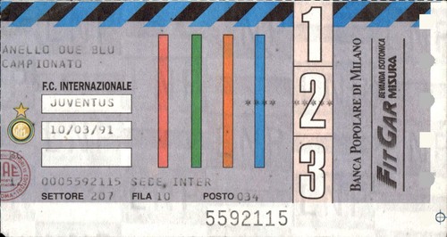 Biglietto stadio inter - biglietto,