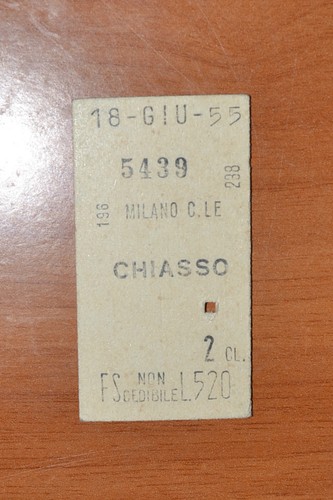 Biglietto treno ferrovie - -,