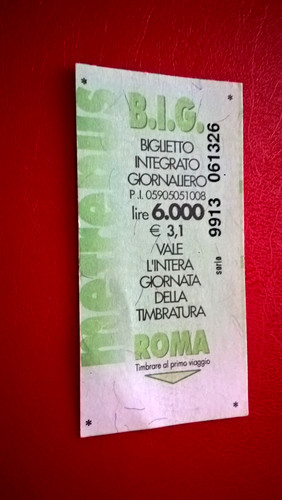 2000 roma splendido biglietto - 2000,