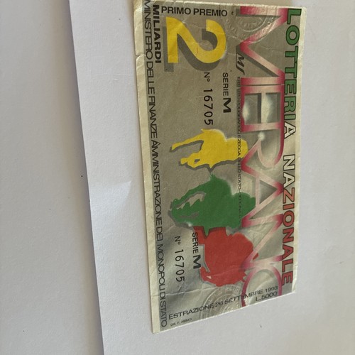 Biglietto lotteria nazionale - biglietto,