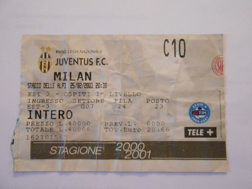 Biglietto stadio - biglietto,