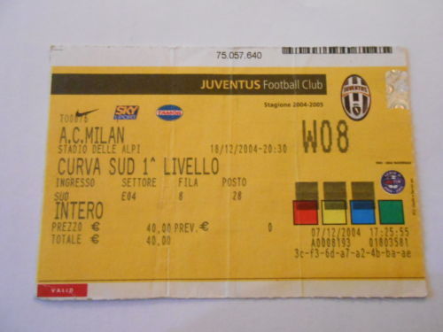 Biglietto stadio - biglietto,