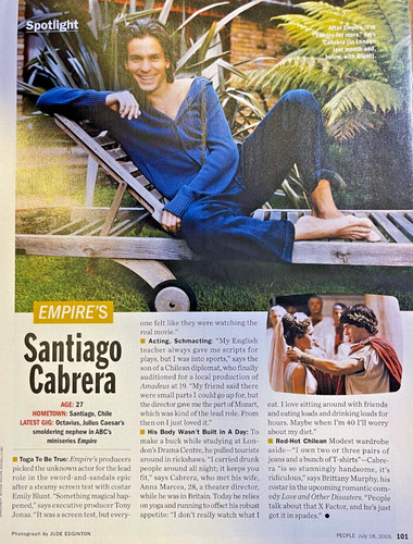 Attore santiago cabrera 2005 - santiago,