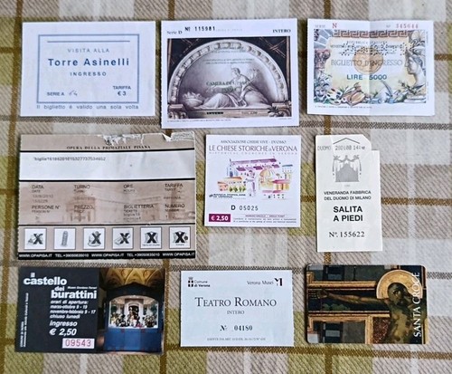 Italian used tickets teatro - italian,
