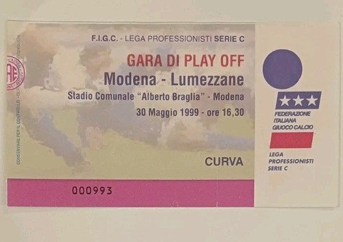 Biglietto stadio calcio modena - biglietto,